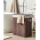 Beliani Laundry Basket KANDY Bamboo Dark Brown 72 L 2