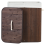 Beliani Laundry Basket KANDY Bamboo Dark Brown 72 L 5