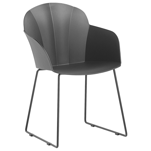 Beliani Set of 2 Dining Chairs SYLVA Black 1