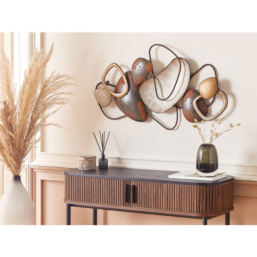 Beliani Wall Decor COBALT 50 cm Metal Brown 1