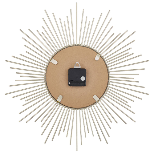 Beliani Wall Clock SOLURA 45 cm Metal Gold 1