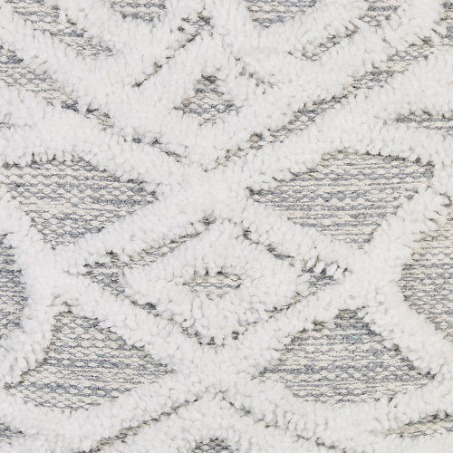 Beliani Pouffe BHILWARA Cotton Grey 2