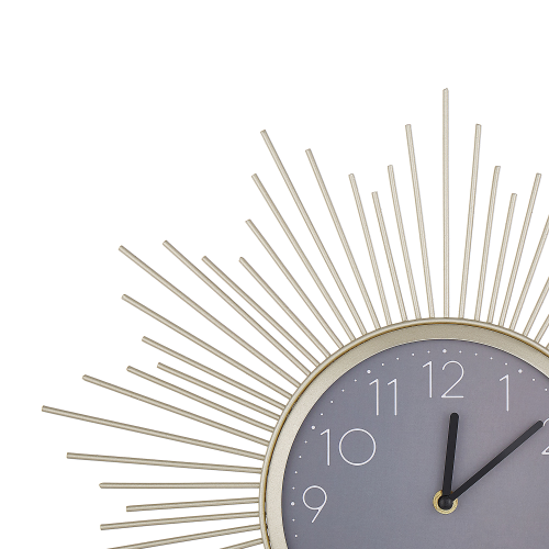 Beliani Wall Clock SOLURA 45 cm Metal Gold 2
