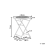 Beliani Bistro Table BIVIO 90 cm 90 cm Metal Off-White 3