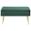 Beliani Upholstered Storage Bench DURHAM Velvet Dark Green 3