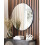 Beliani Wall Mirror ANNEMASSE 80 cm 80 cm Metal Black 2