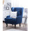 Beliani Wingback Chair ALTA Velvet Dark Blue 2