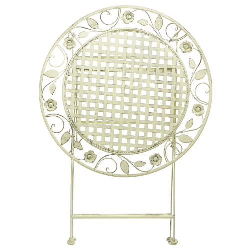 Beliani Bistro Table BIVIO 70 cm 70 cm Metal Light Green 1