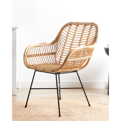 Beliani Dining Chair CANORA Rattan Natural 1