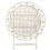 Beliani Bistro Table BIVIO 90 cm 90 cm Metal Off-White 7