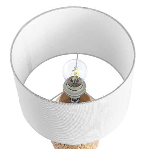 Beliani Table Lamp BALAO Ceramic Yellow 1