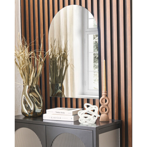 Beliani Wall Mirror ANNECY 50 cm 75 cm Silver 1