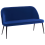 Beliani Dining Bench 2 Seater OSBY Velvet Navy Blue 2
