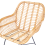 Beliani Dining Chair CANORA Rattan Natural 4
