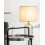 Beliani Table Lamp DEVOLL Glass Grey 2
