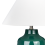 Beliani Table Lamp CARETA Ceramic Dark Green 4