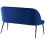 Beliani Dining Bench 2 Seater OSBY Velvet Navy Blue 3