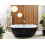 Beliani Freestanding Bathtub NEVIS 1700 x 800 mm Black 2