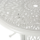 Beliani Bistro Table ANCONA 90 cm 90 cm Metal Off-White 6