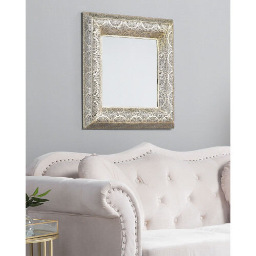 Beliani Wall Mirror PLERIN 60 cm 60 cm Metal Gold 1