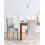 Beliani Set of 2 Dining Chairs BROADWAY Fabric Grey 2