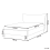 Beliani Bed Velvet CHALEIX 140 x 200 cm (EU Double) Light Grey 5