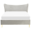 Beliani Bed Velvet CHALEIX 140 x 200 cm (EU Double) Light Grey 2