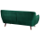 Beliani Sofa 3 Seater BODO Velvet Emerald Green 5