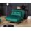 Beliani Single Sofa Bed VESTFOLD Velvet Dark Green 2