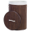 Beliani Laundry Basket SANNAR Bamboo Dark Brown 75 L 5