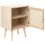 Beliani Bedside Table ALMO Light Paulownia 6