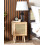 Beliani Bedside Table ALMO Light Paulownia 2