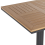 Beliani Bistro Table PALMI 60 cm 60 cm Wood-like Brown 3