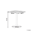 Beliani Bistro Table PALMI 60 cm 60 cm Wood-like Brown 5