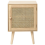 Beliani Bedside Table ALMO Light Paulownia 7