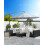 Beliani Cantilever Parasol 268 cm CALABRIA II Dark Grey 6