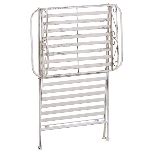 Beliani Side Table ANCUD Metal White 2