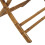 Beliani Bistro Table Folding MOLISE 70 cm 70 cm Bamboo Brown 6