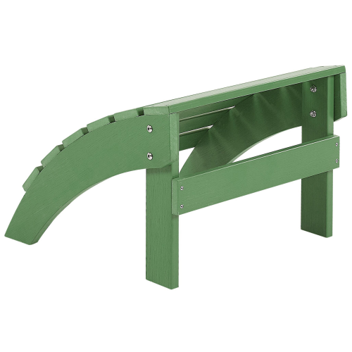 Beliani Garden Footstool ADIRONDACK Green 1