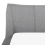 Beliani Bed Fabric NANTES 140 x 200 cm (EU Double) Light Grey 2