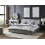 Beliani Bed Fabric NANTES 140 x 200 cm (EU Double) Light Grey 3