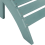 Beliani Garden Footstool ADIRONDACK Turquoise 4