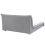 Beliani Bed Fabric NANTES 140 x 200 cm (EU Double) Light Grey 6