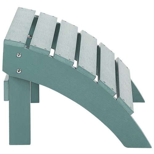 Beliani Garden Footstool ADIRONDACK Turquoise 2