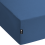Beliani Fitted Sheet JANBU 140 x 200 cm Cotton Navy Blue 2