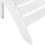 Beliani Garden Footstool ADIRONDACK White 12