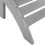 Beliani Garden Footstool ADIRONDACK Light Grey 4