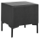 Beliani 2 Drawer Bedside Table SEZANNE Faux Leather Black 7