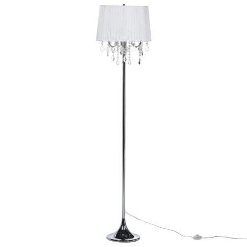 Beliani Floor Lamp EVANS Metal White 1