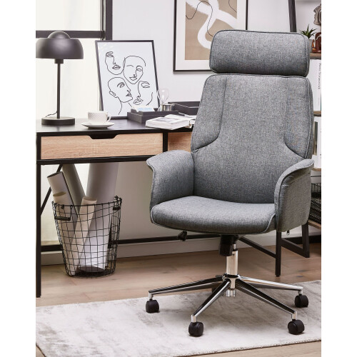 Beliani Office Chair PILOT Grey 1